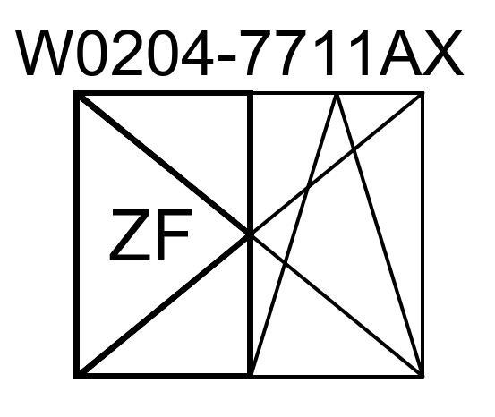 rp fineline 70W AX, Stulpflügel-Beschlag RC2, Zweitflügel (ZF) Euronut